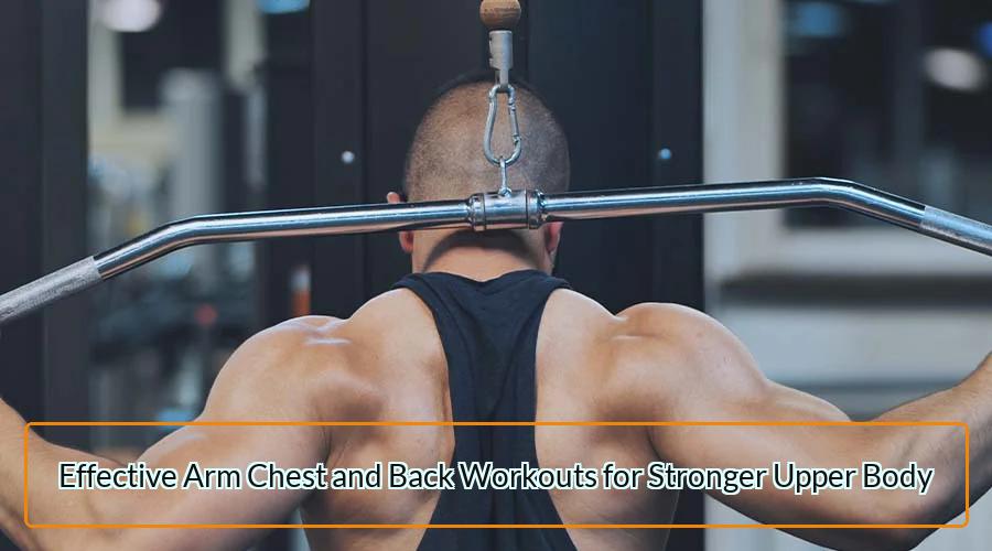 Arm Chest and Back Workouts